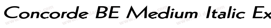 Concorde BE Medium Italic Expert字体转换